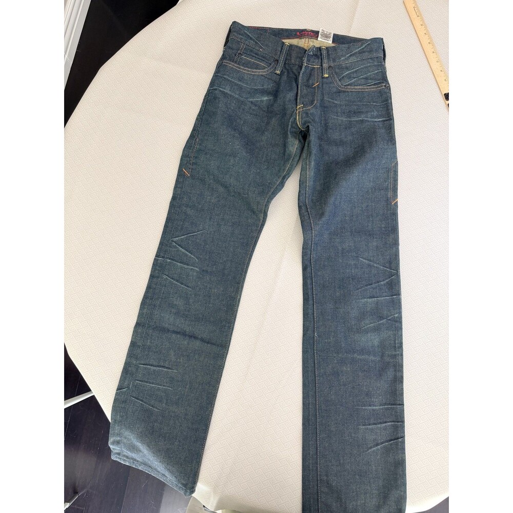 Levi's Red Collection Y2K Men's W28 L32 Slim Straight Jeans Dark Wash Cotton